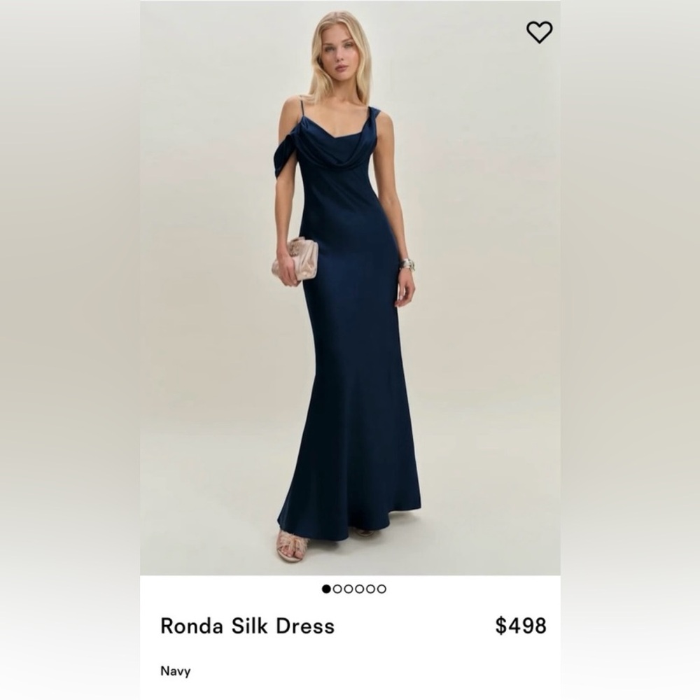 Reformation Ronda Silk Dress